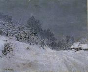 The Road in front of Saint-Simeon Farm in Winter Claude Monet